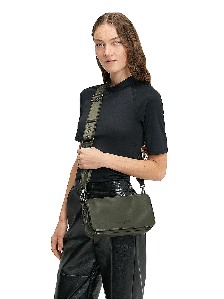 LIEBESKIND BERLIN Ledertasche - Umhängetasche CLARICE Medium olive damen 2